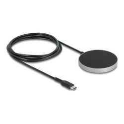 Delock - Bezdrátová nabíjecí podložka - 15 Watt - 1.25 A - cerná/šedá