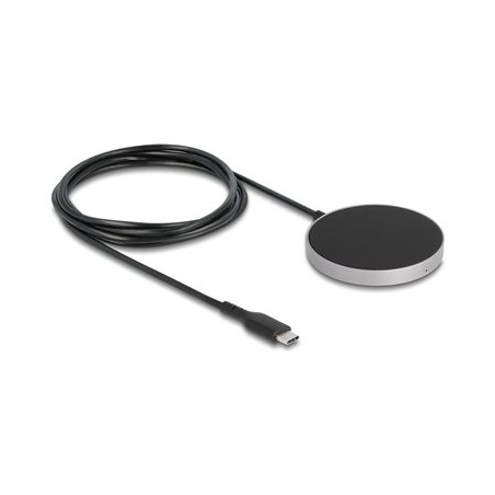 Delock - Bezdrátová nabíjecí podložka - 15 Watt - 1.25 A - cerná/šedá