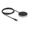 Delock - Bezdrátová nabíjecí podložka - 15 Watt - 1.25 A - cerná/šedá