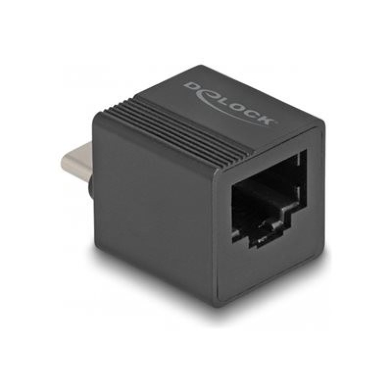 Delock Adapter to Gigabit LAN mini - Sítový adaptér - USB-C - Gigabit Ethernet x 1 - cerná