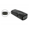 Delock - Video adaptér - HDMI se zdířkami (female) do HD-15 (VGA), mini-phone stereo 3.5 mm se zdířkami (female) - černá
