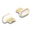 Delock - Dobíjecí adaptér - Micro-USB Type B s piny (male) do magnetický se zdírkami (female)