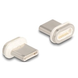 Delock - Dobíjecí adaptér - USB 2.0 Type C s piny (male) do magnetický se zdírkami (female)