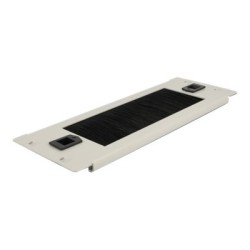Delock - Pásek pro správu kabelů - šedá - 2U - 10"