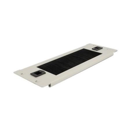 Delock - Pásek pro správu kabelů - šedá - 2U - 10"