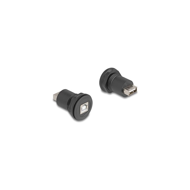 Delock - USB adaptér - USB (F) do USB typ B (F) - cerná