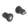 Delock - USB adaptér - USB (F) do USB typ B (F) - cerná