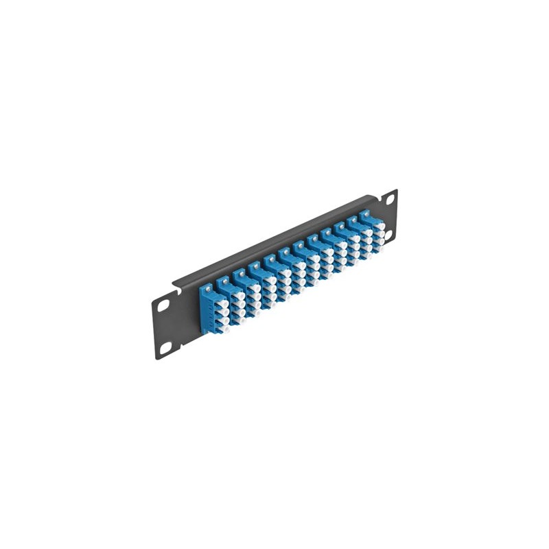 10 Fiber Optic Patch Panel 12 Port LC Q, 10 Fiber Optic Patch Panel 12 Port LC Q 66776