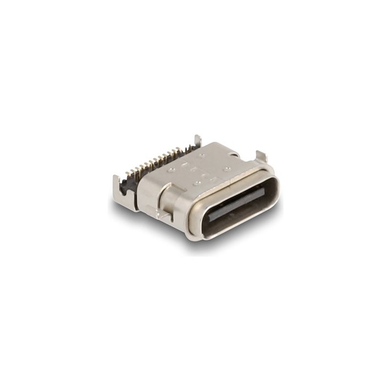 Delock - Konektor USB-C - 24 pin USB-C (F) pájený - USB 3.0 - 100 V - 5 A - up to 5 Gbps data transfer rate, vodotesný (balení