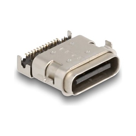 Delock - Konektor USB-C - 24 pin USB-C (F) pájený - USB 3.0 - 100 V - 5 A - up to 5 Gbps data transfer rate, vodotesný (balení