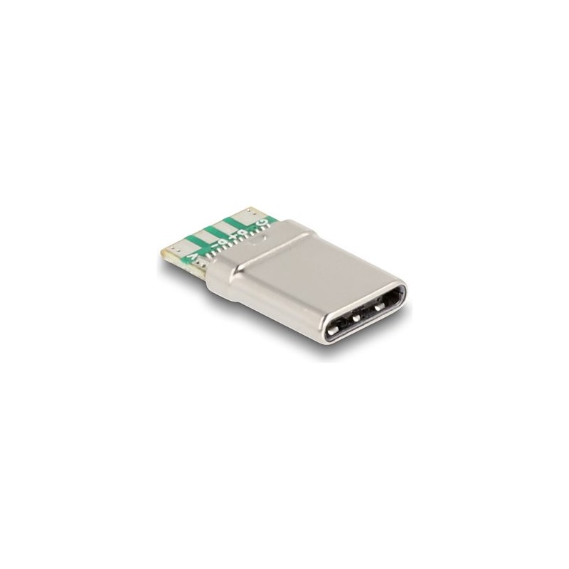 Delock - Konektor USB-C - 24 pin USB-C (M) - USB 2.0 - 100 V - 5 A (balení 10)