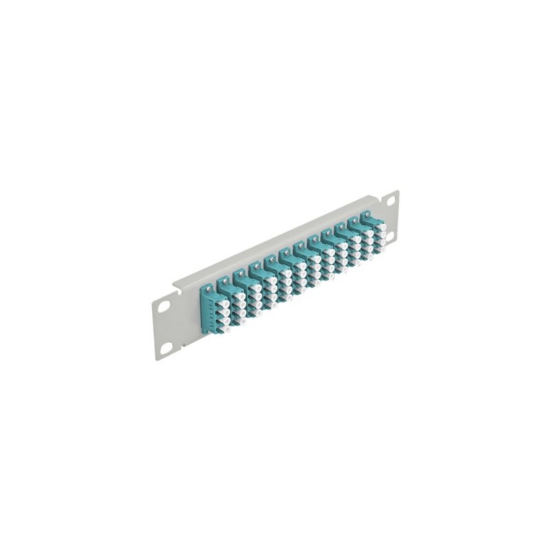 10 Fiber Optic Patch Panel 12 Port LC Q, 10 Fiber Optic Patch Panel 12 Port LC Q 66799