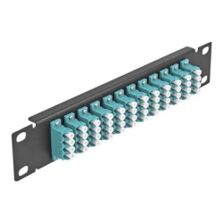 10 Fiber Optic Patch Panel 12 Port LC Q, 10 Fiber Optic Patch Panel 12 Port LC Q 66779