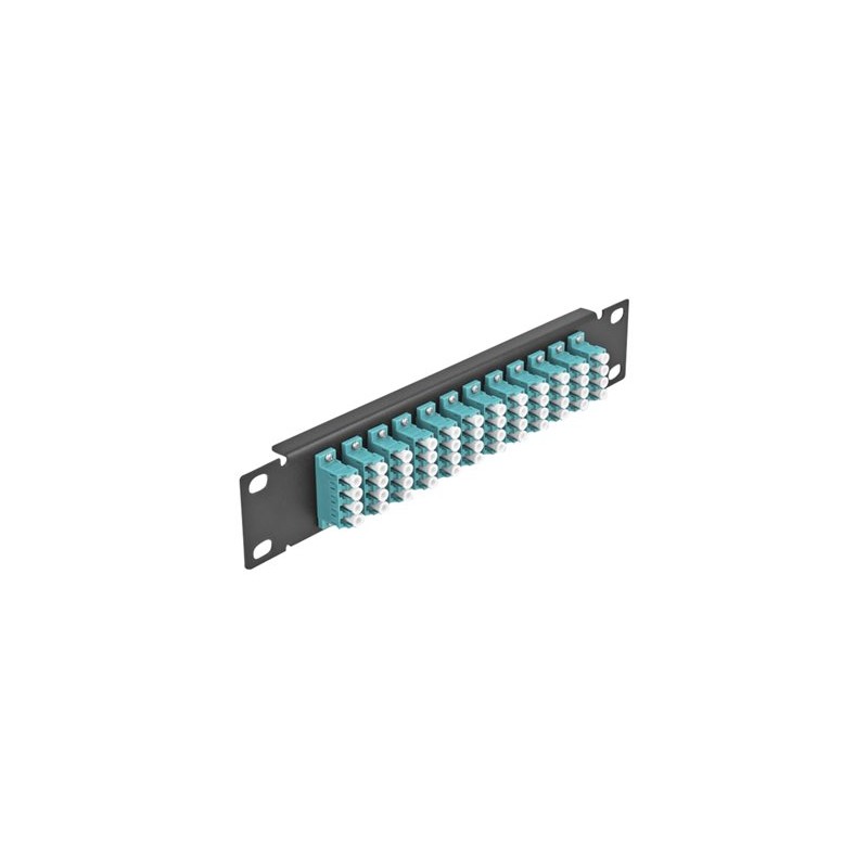 10 Fiber Optic Patch Panel 12 Port LC Q, 10 Fiber Optic Patch Panel 12 Port LC Q 66779