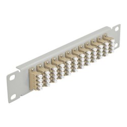 10 Fiber Optic Patch Panel 12 Port LC Q, 10 Fiber Optic Patch Panel 12 Port LC Q 66798