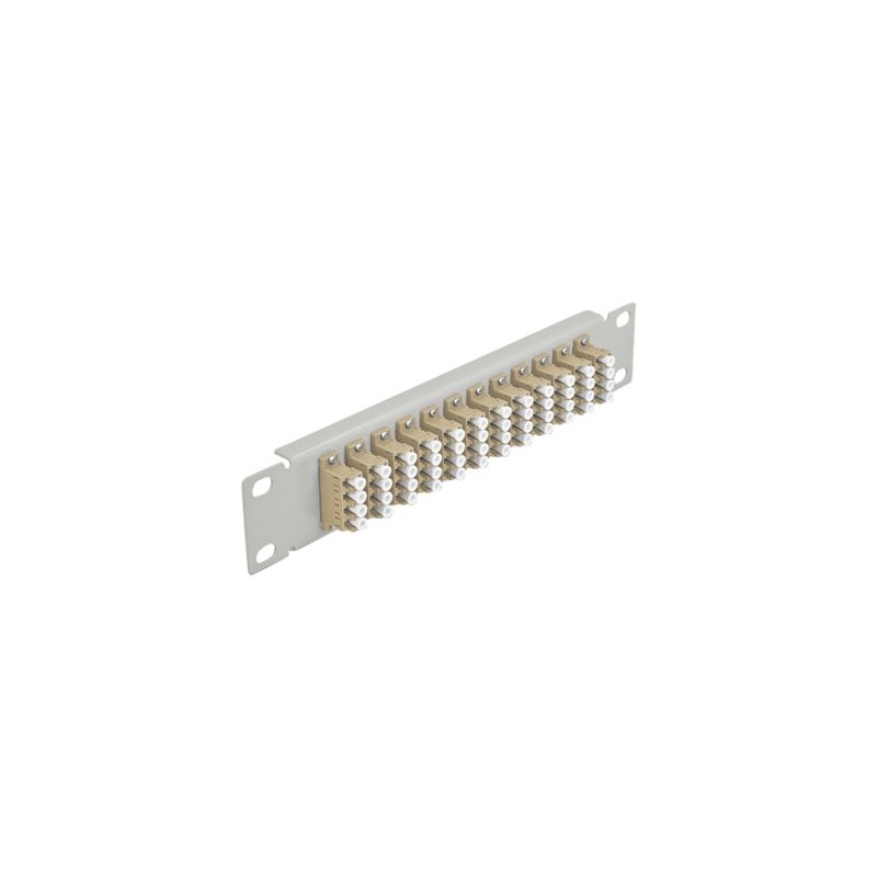 10 Fiber Optic Patch Panel 12 Port LC Q, 10 Fiber Optic Patch Panel 12 Port LC Q 66798