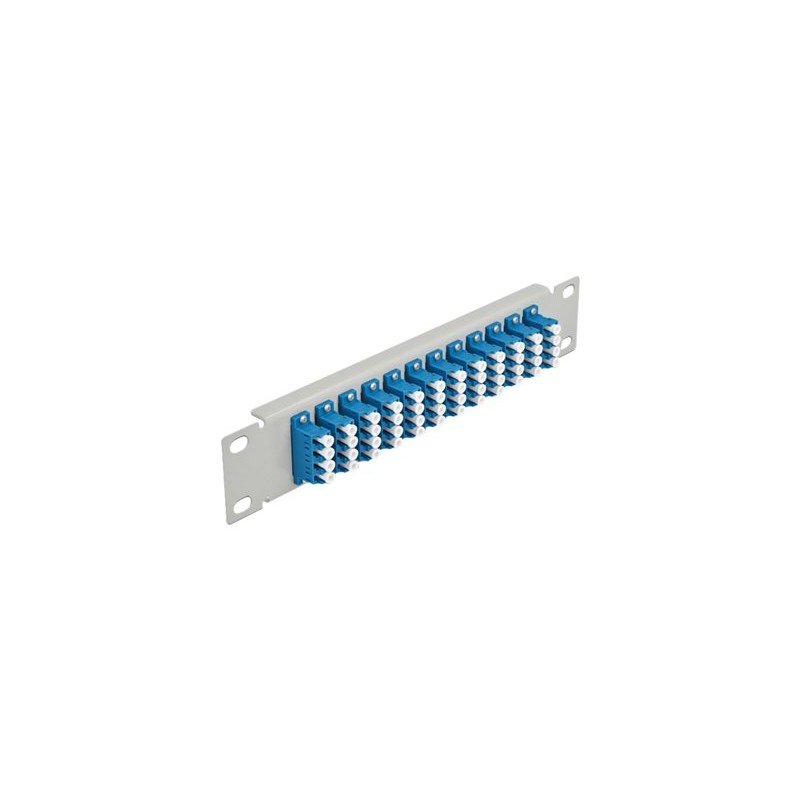 10 Fiber Optic Patch Panel 12 Port LC Q, 10 Fiber Optic Patch Panel 12 Port LC Q 66796