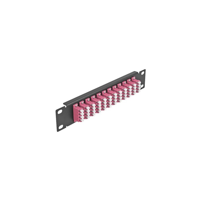 10 Fiber Optic Patch Panel 12 Port LC Q, 10 Fiber Optic Patch Panel 12 Port LC Q 66780