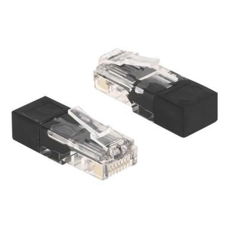 Delock - Network terminator - RJ-45 (M) - cerná
