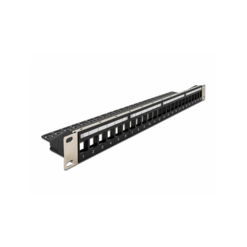 Delock - Propojovací panel - 1U - 19" - 24 porty