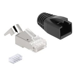 Delock - Síťový konektor - RJ-45 (M) - S/FTP - CAT 6a/7 (balení 25)