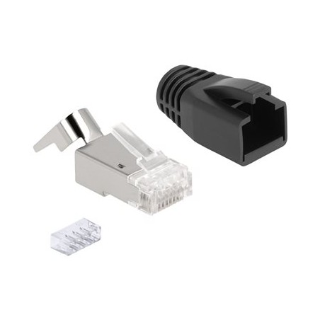 Delock - Síťový konektor - RJ-45 (M) - S/FTP - CAT 6a/7 (balení 25)