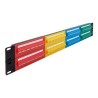 19 Patch Panel 48 port Cat.5e 2U colour, 19 Patch Panel 48 port Cat.5e 2U colour