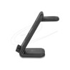 Delock - Stojan pro bezdrátové napájení - 3-v-1, se 2 nabíjecími cívkami - 15 Watt - 1.25 A - cerná