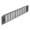Delock - Panel do racku - s ventilacními sloty - cerná - 2U - 19"