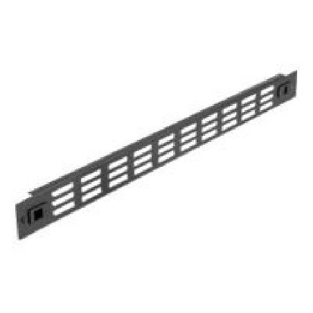 Delock - Panel do racku - s ventilacními sloty - cerná - 1U - 19"