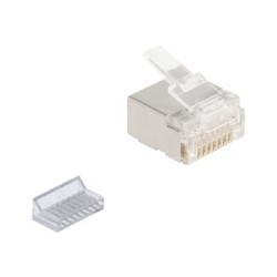 Delock - Sítový konektor - RJ-45 (M) - U/FTP - CAT 6a (balení 100)