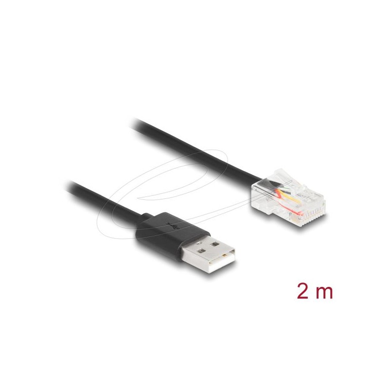 Delock - Sítový kabel - RJ-50 (M) do USB (M) - 2 m - cerná