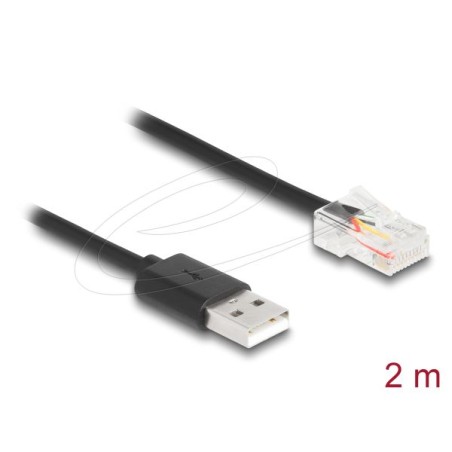 Delock - Sítový kabel - RJ-50 (M) do USB (M) - 2 m - cerná