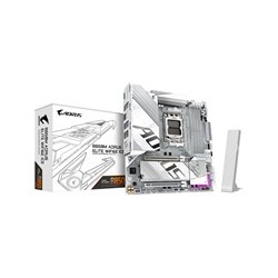 GIGABYTE MB Sc AM5 B850M A ELITE WF6E ICE, AMD B850, 4xDDR5, 1xDP, WiFi, mATX