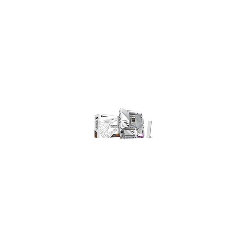 GIGABYTE MB Sc AM5 B850M A ELITE WF6E ICE, AMD B850, 4xDDR5, 1xDP, WiFi, mATX