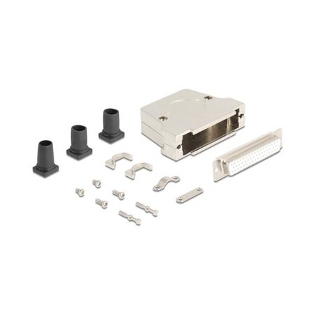 Delock - Serial connector - HD-50 (F) do 50 pájecích pinu - stríbrná