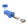 Delock Assembly Kit - Sériový adaptér - DB-9 (F) šroubovací do RJ-12 (6kolíkový) (F) - individuálne priraditelné sériové
