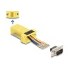 Delock Assembly Kit - Sériový adaptér - DB-9 (M) šroubovací do RJ-45 (F) - CAT 5/5e/6 - individuálne priraditelné sériové