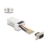 Delock Assembly Kit - Sériový adaptér - DB-9 (M) šroubovací do RJ-45 (8 pinu) (F) - individuálne priraditelné sériové rozhraní