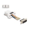 Delock Assembly Kit - Sériový adaptér - 15 pin D-Sub (DB-15) (M) šroubovací do RJ-45 (8 pinu) (F) - individuálne priraditelné