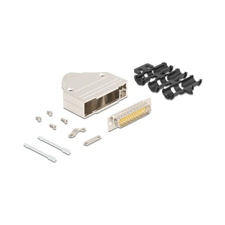 Delock - Serial connector - HB-44 (M) pájený - krídlové šrouby - stríbrná