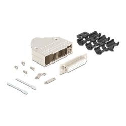 Delock - Serial connector - DB-25 (F) do 25 pájecí pinu - stríbrná