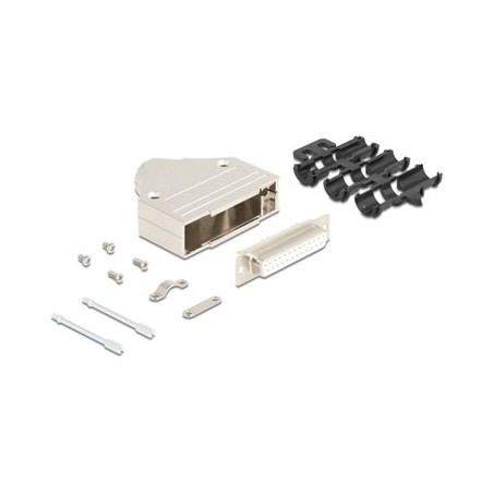 Delock - Serial connector - DB-25 (F) do 25 pájecí pinu - stríbrná