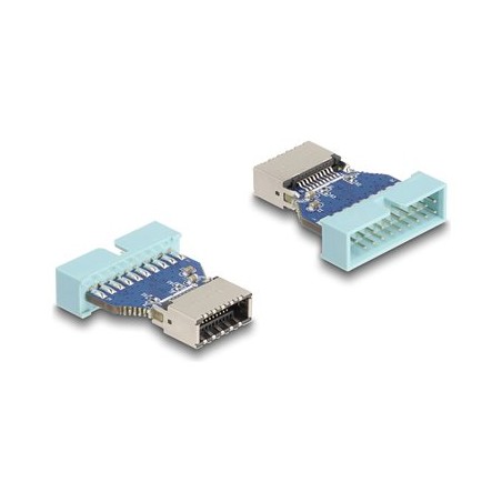 Delock - Interní adaptér USB - 19pinový USB header (M) do 20 pinový USB Typ E (F) Klíc A - up to 5 Gbps data transfer rate