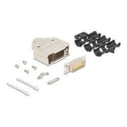 Delock - Serial connector - 15 pin D-Sub (DB-15) (M) do 15 pájecích kolíku - stríbrná