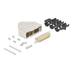 Delock - Serial connector - DB-25 (M) do 25 pájecí pinu - stríbrná
