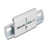 Delock - Montážní spona - hliník, 70 x 47,8 mm - montáž na kolejnici DIN - stríbrná