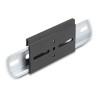 Delock - Montážní spona - hliník, 80 x 47,8 mm - montáž na kolejnici DIN - cerná