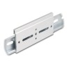 Delock - Montážní spona - hliník, 100 x 47,8 mm - montáž na kolejnici DIN - stríbrná