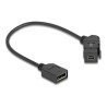Delock - Kabel DisplayPort - DisplayPort (F) do Mini DisplayPort (F) úhel, klícový - DisplayPort 1.2 - 30 cm - podpora 8K30 Hz
